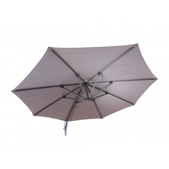 Climax Outdoor Standing Umbrella, Polyester fabric in gray