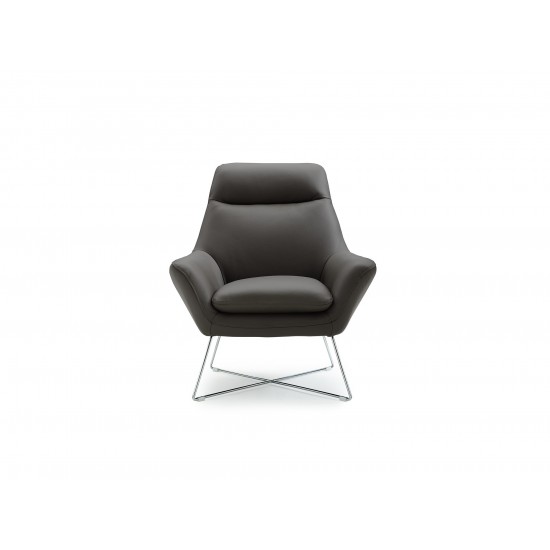 Daiana Chair dark gray leather