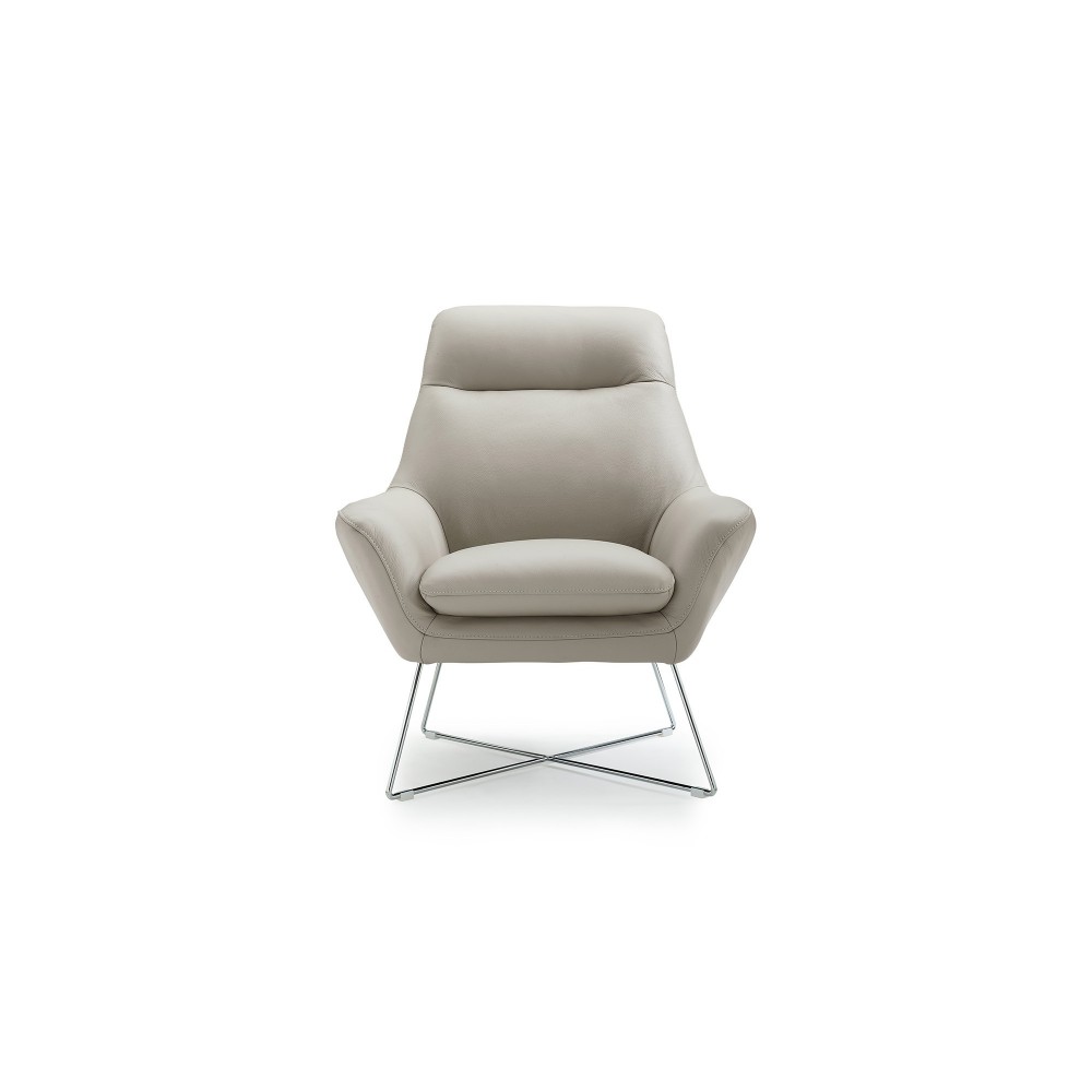 Daiana Chair light gray leather