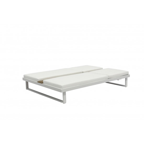 Daisy Bed King, High gloss white