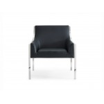 Dalton Leisure Armchair Black faux leather