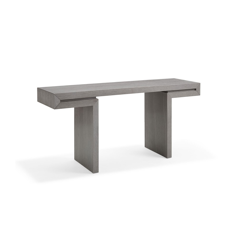 Delaney Console in all Gray oak veneer