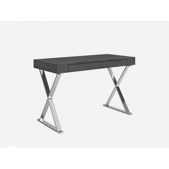 Elm Desk Large, High gloss Grey