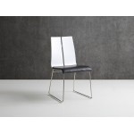 Erzin Accent Chair, White Feathered Fabric