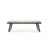 Ethan Bench Light Grey Faux Leather