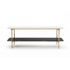 Fairview Console High glossy Crystal white marble top