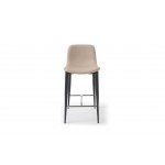 Franklin Counter Stool, Taupe Faux Leather