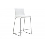 Hayden Counter stool White fixed seat height 26''