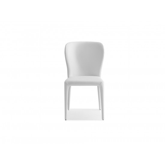 Hazel Dining Chair white faux leather