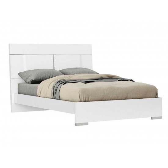 Kimberly Bed Queen, High Gloss White