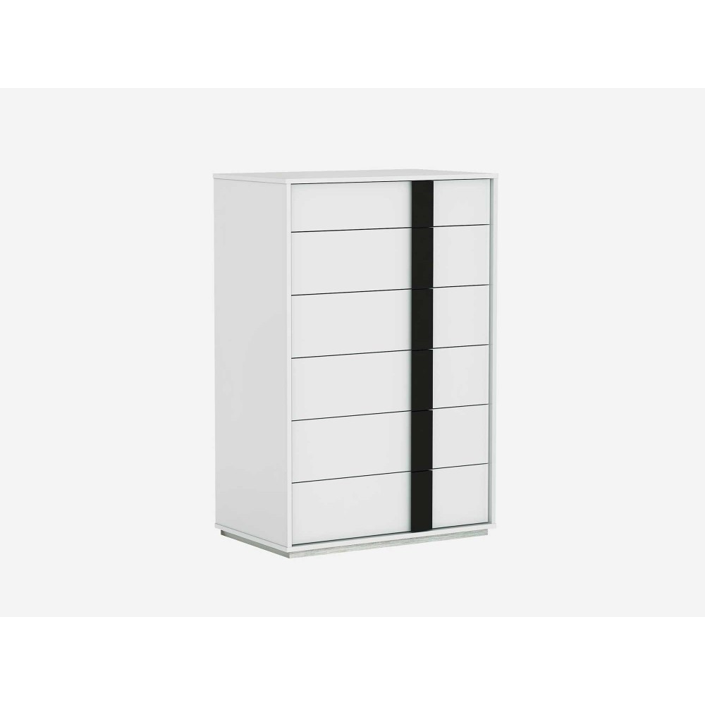 Kimberly Chest of Drawers, High Gloss White