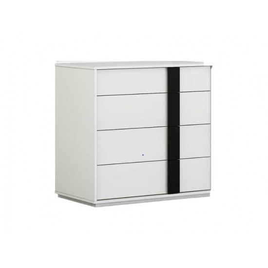 Kimberly Single Dresser, High Gloss White