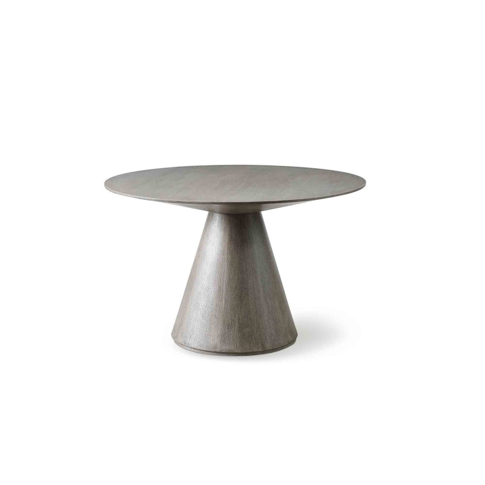 Kira Round Dining table, gray oak veneer