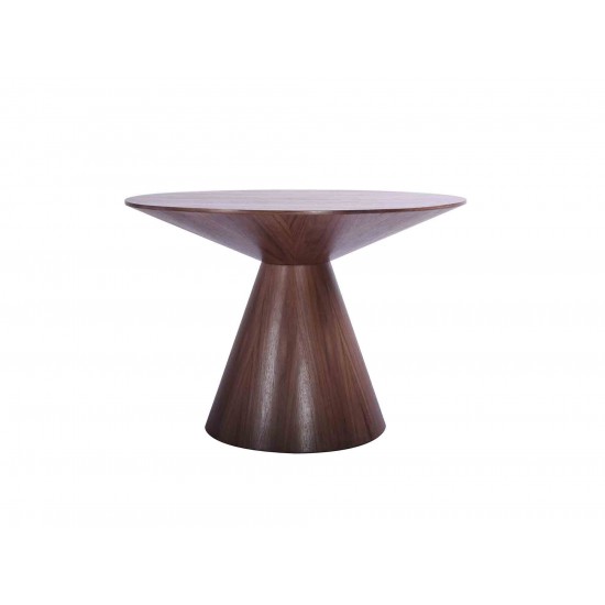 Kira Round Dining Table, Walnut veneer