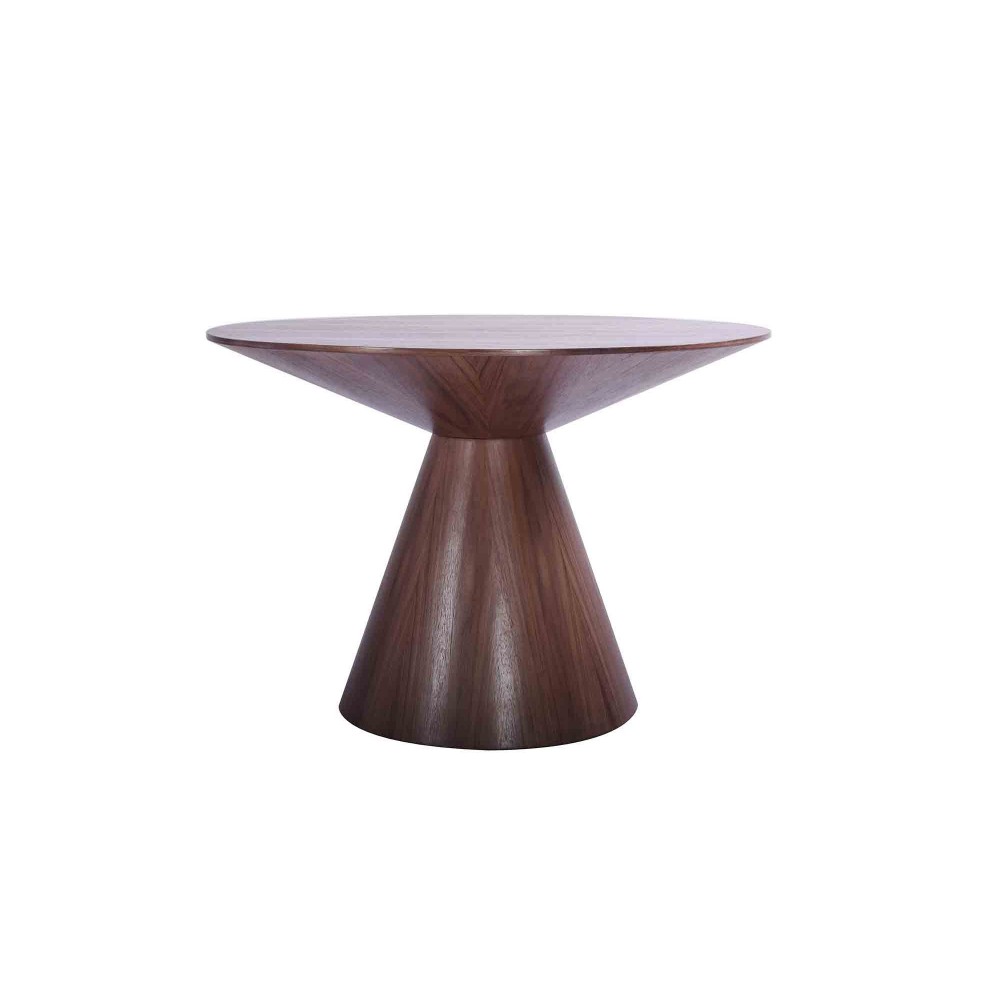 Kira Round Dining Table, Walnut veneer