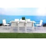 Leyla Indoor/Outdoor Dining Armchair, Aluminium gray