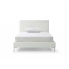 Liz Full Bed, White faux leather