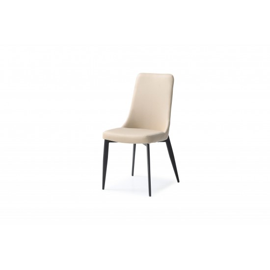 Luca Dining Chair Taupe faux leather