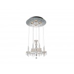 Macy Pendant Lamp Clear Glass and Crystal