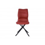 Marlon Dining Chair, Burgundy faux leather