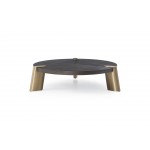 Mimeo round Coffee Table, Wengee veneer top