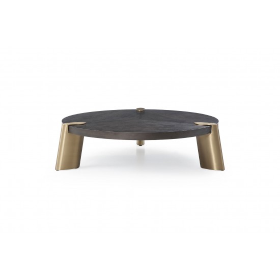 Mimeo round Coffee Table, Wengee veneer top