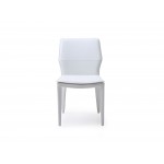 Miranda Dining Chair White Faux Leather