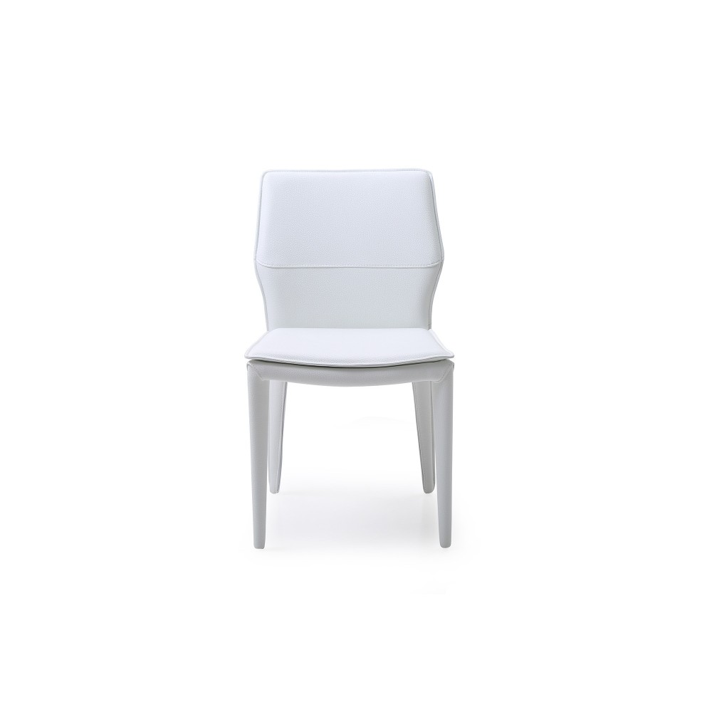 Miranda Dining Chair White Faux Leather