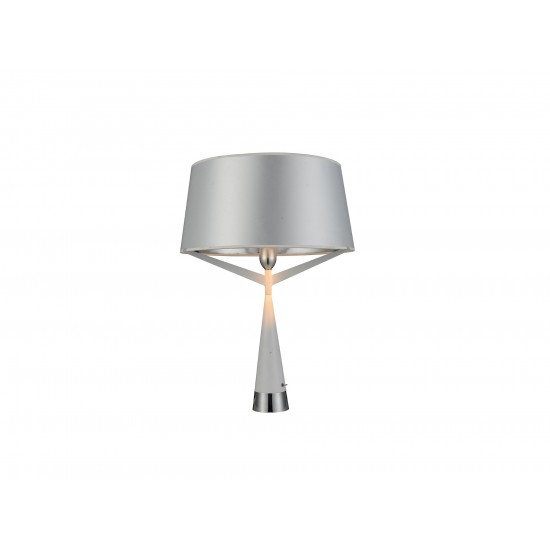 Paris Table Lamp White Carbon Steel and Fabric