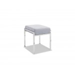 Paul Buffet, pure tempered gray glass top, high gloss gray