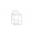 Rio Indoor/Outdoor Aluminum Textyline bar chair matte white color