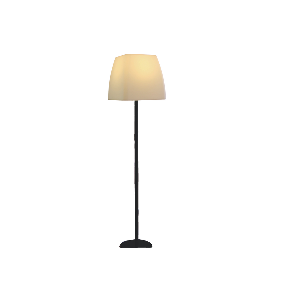 Rose PE metal floor lamp square shape