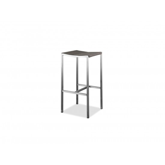 Stone Indoor/Outdoor Stain-steel Backless Rope Barstool