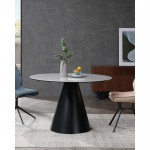 Sun Round Dining Table Gray Ceramic top