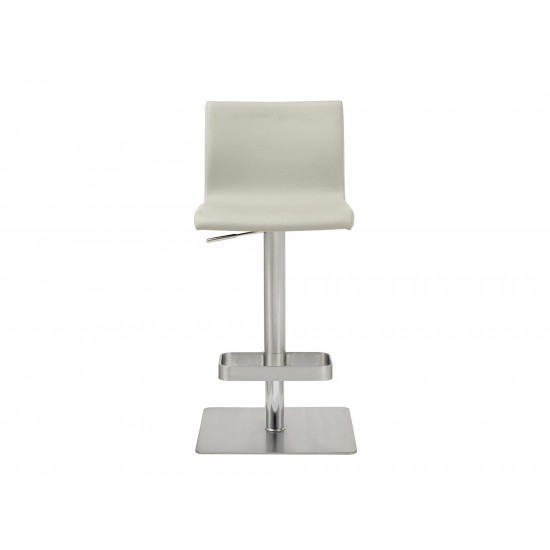 Watson Barstool Light Grey Faux Leather