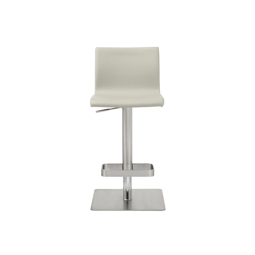 Watson Barstool Light Grey Faux Leather