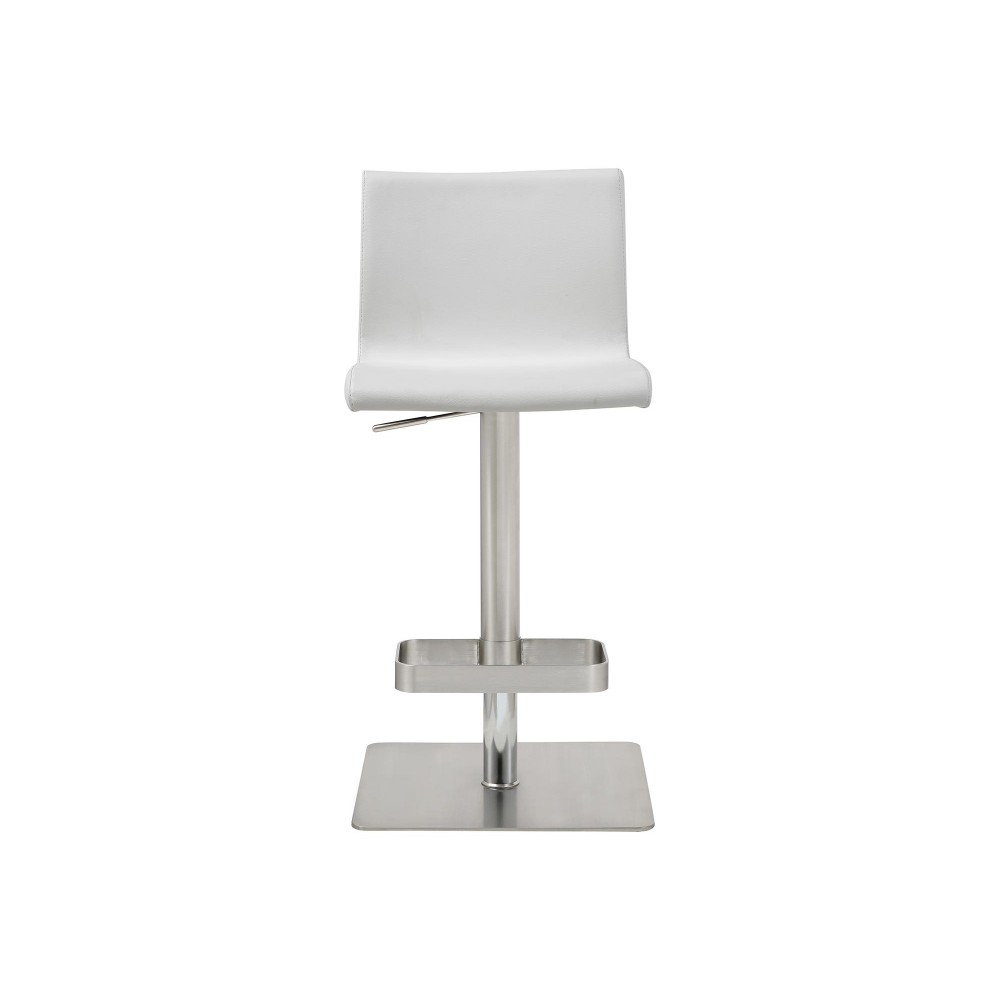 Watson Barstool White Faux Leather