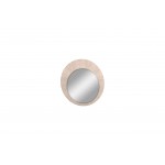 Waves Round Mirror High Gloss Beige Angley