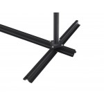 Zeus Side Table, glass + White Ceramic top