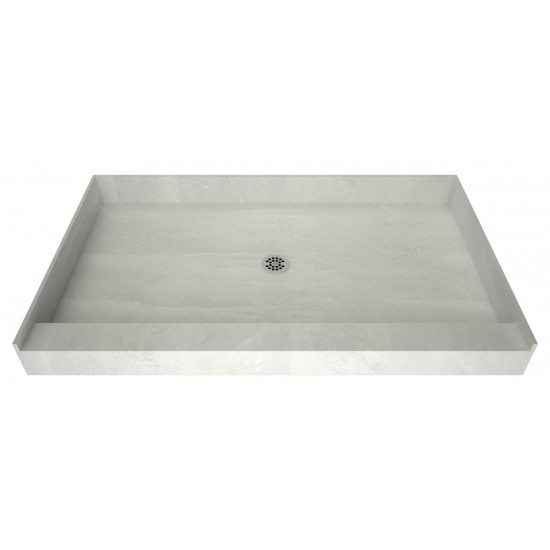 Redi Base 30 x 54 Single Curb Shower Pan With Center Drain