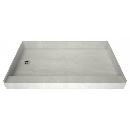 Redi Base 30 x 54 Single Curb Shower Pan With Left Drain