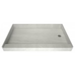 Redi Base 30 x 54 Single Curb Shower Pan With Right Drain