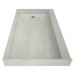 Redi Base 30 x 54 Single Curb Shower Pan With Right Drain