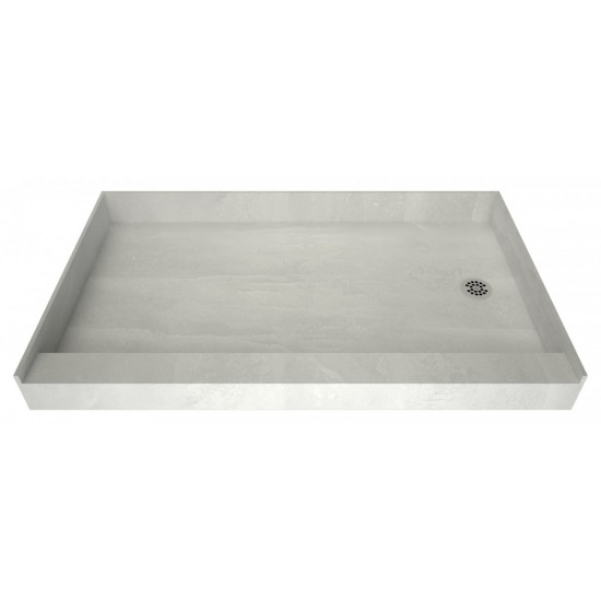 Redi Base 30 x 60 Single Curb Shower Pan With Right Drain