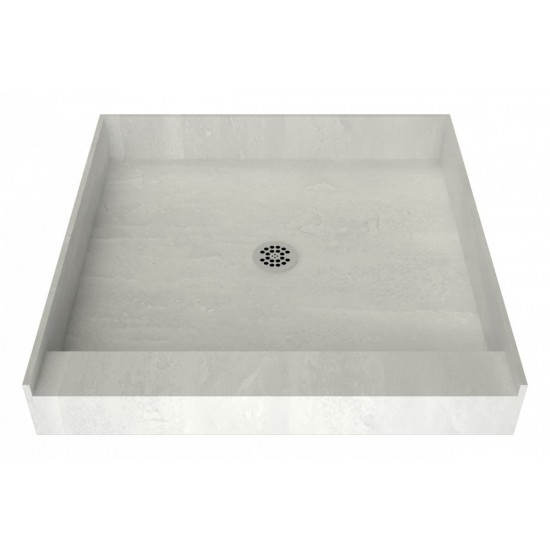 Redi Base 32 x 32 Single Curb Shower Pan With Center Drain