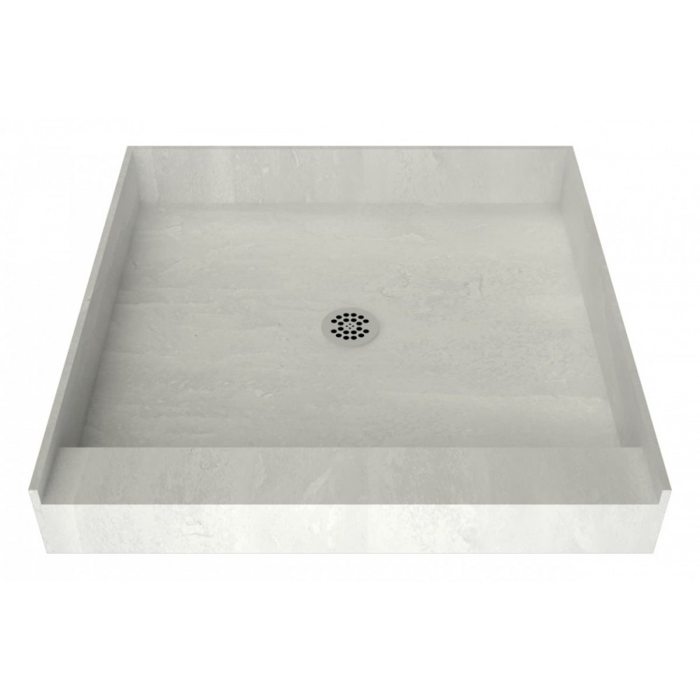 Redi Base 32 x 32 Single Curb Shower Pan With Center Drain