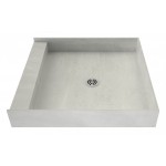 Redi Base 32 x 32 Single Curb Shower Pan With Center Drain