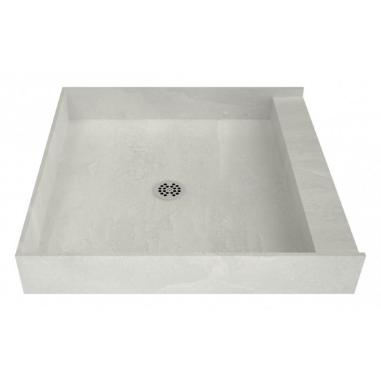 Redi Base 32 x 32 Single Curb Shower Pan With Center Drain