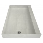 Redi Base 34 x 60 Single Curb Shower Pan With Left Drain