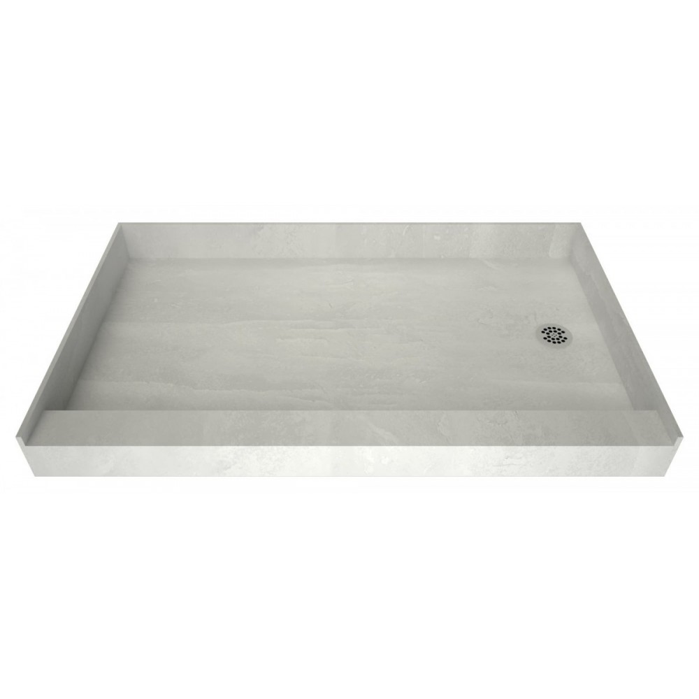 Redi Base 34 x 60 Single Curb Shower Pan With Right Drain